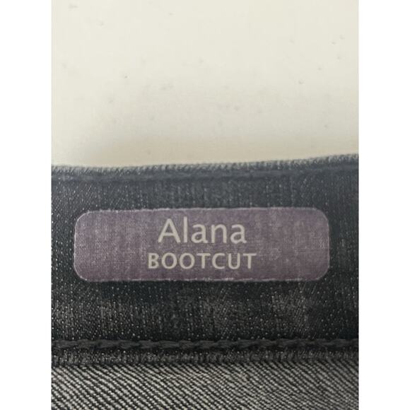 Gloria Vanderbilt Alana Bootcut Women's Black Distressed Denim Jeans Size 14 - Picture 9 of 13